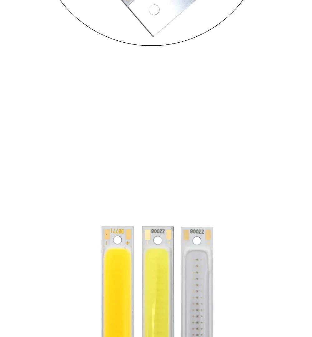 608mm 2V 3V COB LED Light Bulb 60mm Strip Red Bule Warm Cool White 1W 3W 3.7V LED Lighting Source for DIY Work Lamps (5)