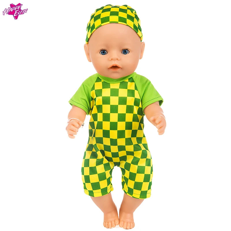 2017 new set Doll Baby New Born Clothes Wear fit 43cm doll Children