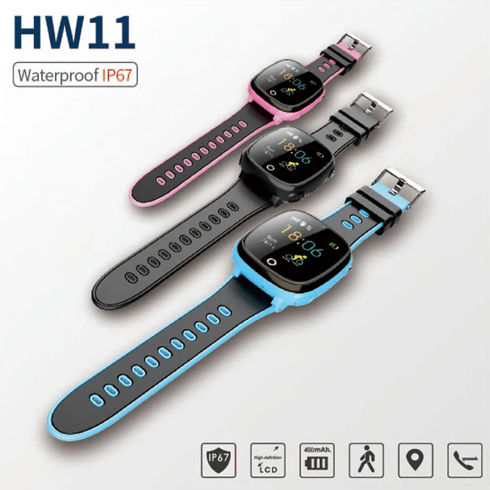  Anti Verloren Kind Uhr GPS Tracker SOS Smart Überwachung Gps-positionierung Telefon Kinder GPS Baby