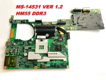 

Original FOR MSI MS-14531 Laptop motherboard MS-14531 VER 1.2 HM55 DDR3 tested good Free shipping