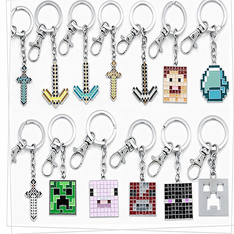 

New Keychain Game Dragon Pig Metal Necklace