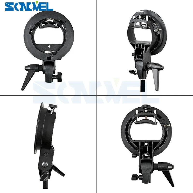 Godox S образный прочный пластиковый кронштейн Bowens держатель для Speedlite Flash Snoot Softbox