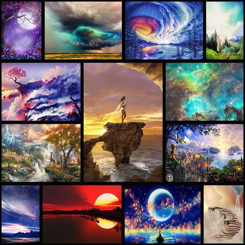 

Home Decoration DIY 5D fullDiamond Embroidery Van Gogh Starry Night Cross Stitch kits Abstract Oil Painting Resin Hobby Craft