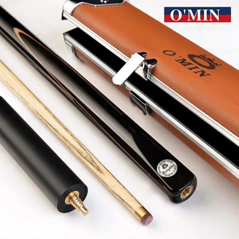 

O'MIN ENLIGHTEN 3/4 Piece Snooker Cue Kit with Case with Extension 9.8mm Tip Snooker Stick Billiard Snooker Kit Stick