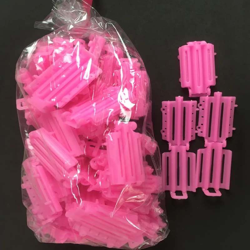 

Hair Clips & Pins 45pcs/ Bag Pink Hair Clips For Girls Wave Perm Rod Corn Curler Maker DIY Beauty Hairdressing Styling Tools A8