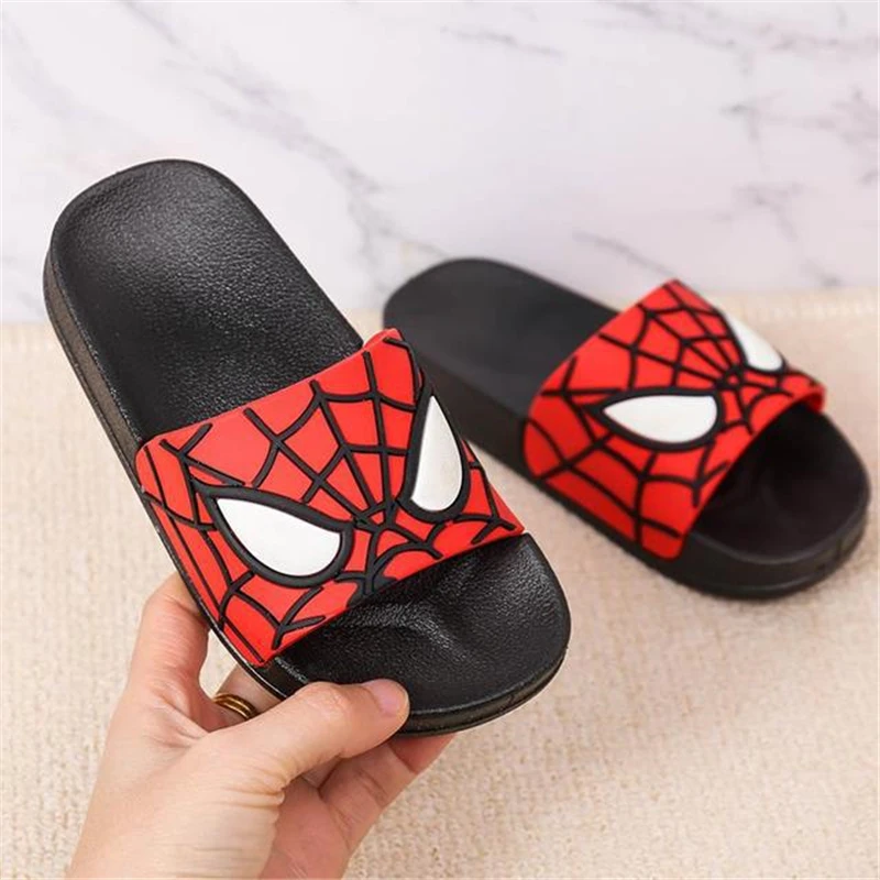 Summer Kids Slippers Comfortable Boys Cartoon Spiderman Slippers For Children Non slip Home Beach Shoes Summer Kids Slippers Comfortable Boys Cartoon Spiderman Slippers For Children Non slip Home Beach Shoes