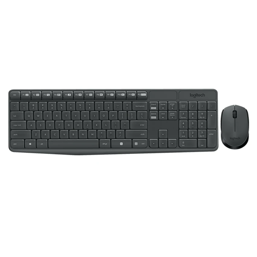 

Logitech MK235, Standard, Wireless, RF Wireless, Black, Mouse included