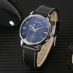 Келлер и Weber мужские часы Элитный бренд известный уникальный дизайнер пояса из натуральной кожи кварцевые наручные для мужчин ч