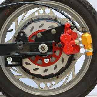 

STARPAD For 110 electric car conversion disc brake drum brake disc change high-quality reinforced ABS 180MM [Left] installed