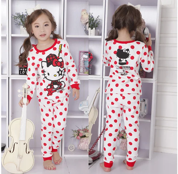 Niños Niños Niñas Pijamas de dos Hello Kitty Pijama de dos piezas Pyjama nationalpark-saechsische-schweiz.de