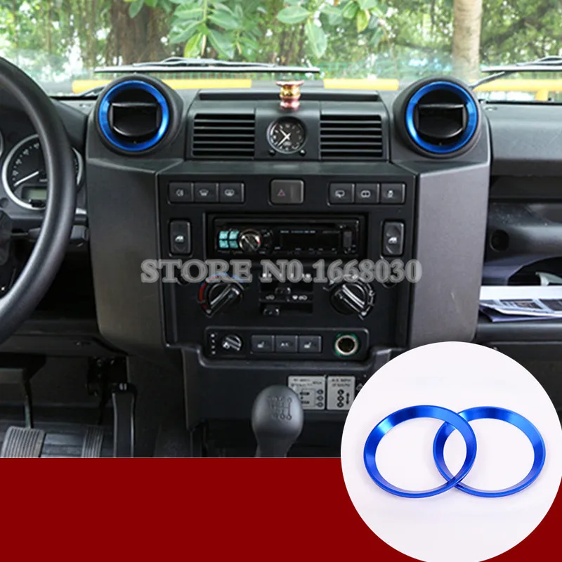 

Blue Inner Center Air Vent Outlet Cover For Land Rover Defender 90 110 2009-2015