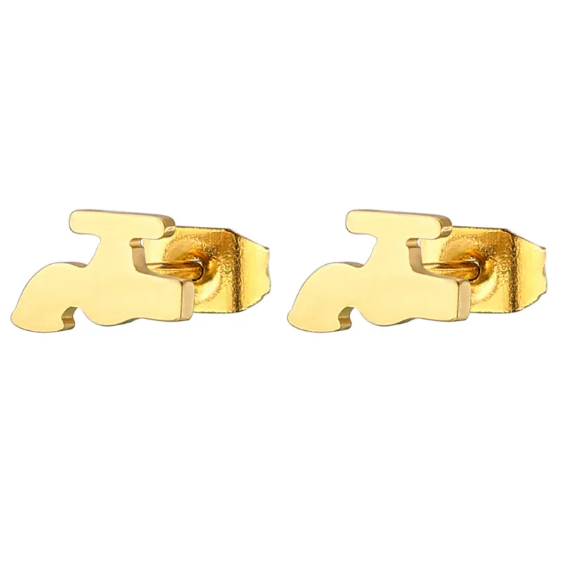 Titanium steel earrings