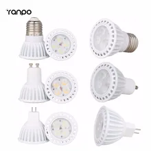 Smart ic затемнения 8 Вт 3030 светодиодные прожекторы E26 E27 GU10 MR16 лампы потолочный светильник AC 110 В 220 В DC 12 В высокое Мощность утопленный свет