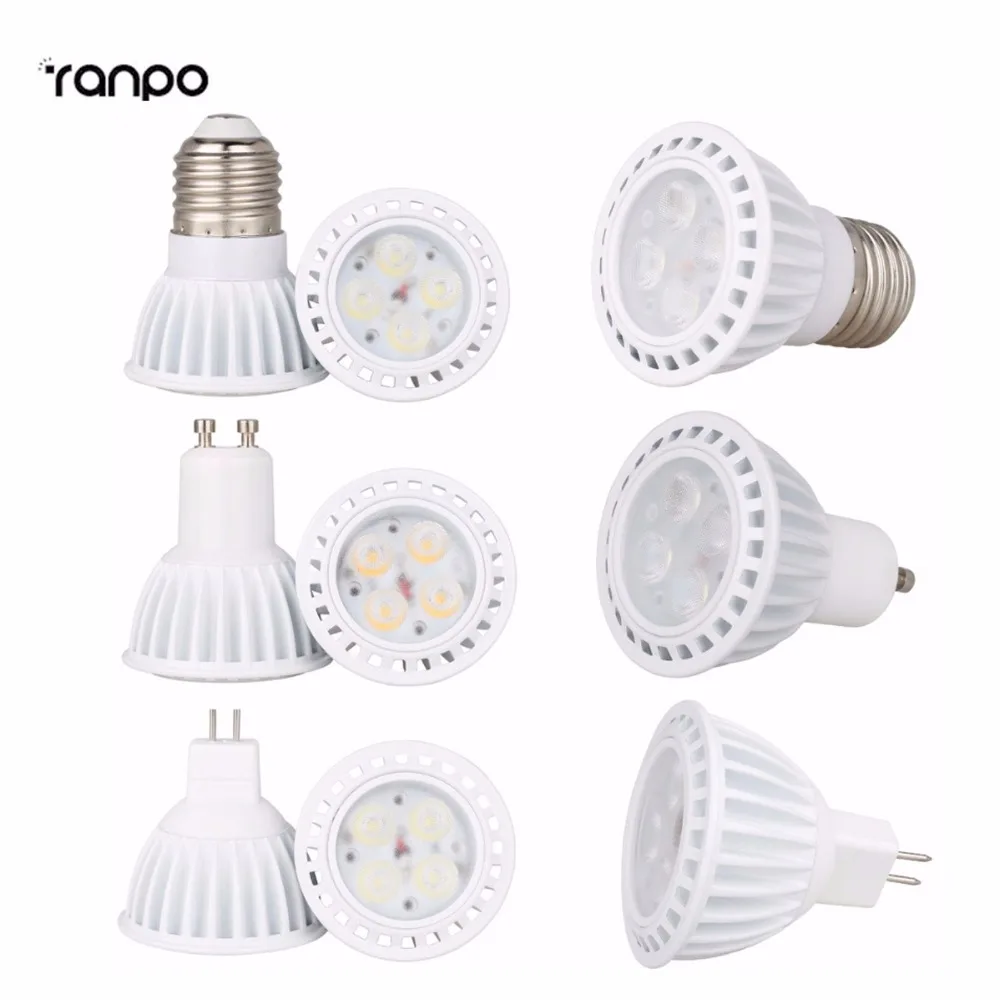 Умные приглушаемые светодиодные точечные светильники IC 8 Вт 3030 SMD E26 E27 GU10 MR16