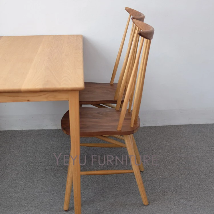 Классический Современный Дизайн из массива дуба и массива ореха деревянный стул Европа простой Дизайн деревянный стул, председатель орехового дерева 1 шт