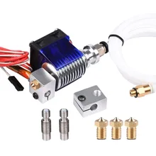 V6 J-head Hotend Extruder Kit 3D Printers Part Bracket Block Thermistors Nozzle 0.4mm 1.75mm Filament Bowden Parts Cooling Fan