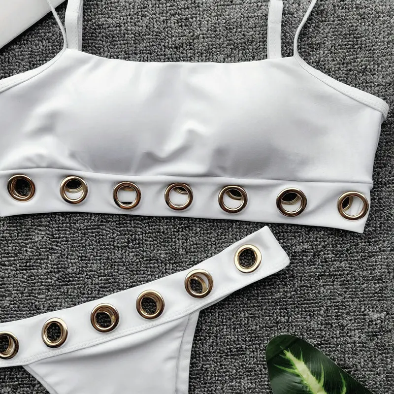 Сексуальный комплект бикини с высокой талией лето 2019 пуш ап купальник женский