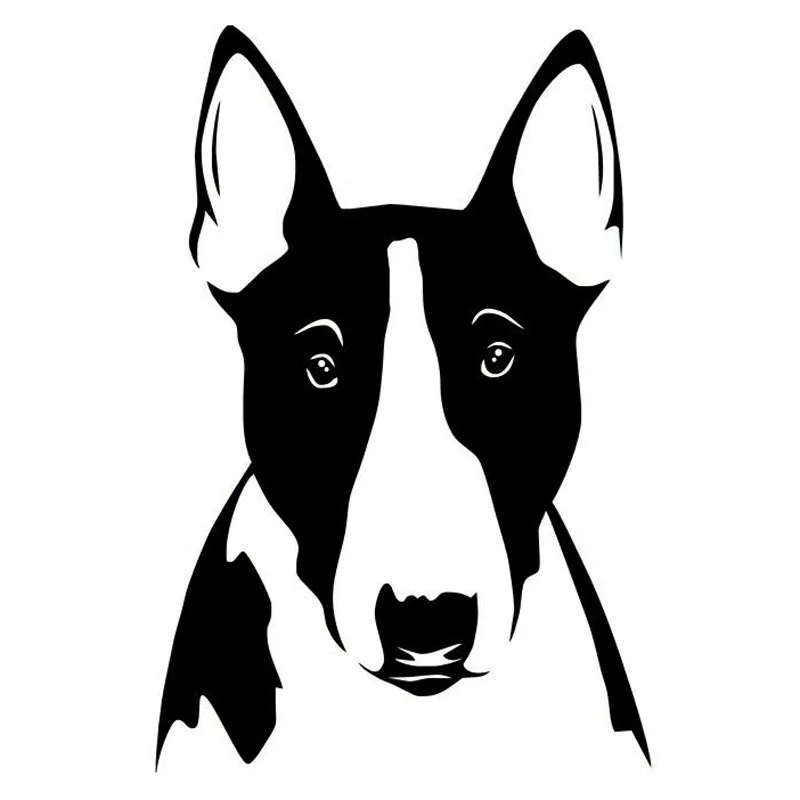 

10*15.1CM Bull Terrier Dog Funny Animal Window Decoration Car Sticker Motorcycle Accessories C6-1879