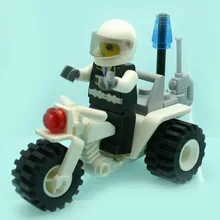 27 Policiais Pçs/set Motocicleta Modelo Figuras Brinquedos Fantasia para Crianças Bloco de Construção Kits Compatível com Todas As Marcas DT0033