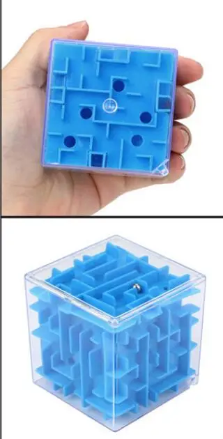 3D мини Скорость Cube лабиринт Магический кубик головоломки, игры Cubos Magicos Обучающие игрушки Лабиринт Rolling мяч игрушки для детей для взрослых