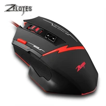 Zealot C-8 программируемый светодиодный оптическая USB игровая мышь 2500 dpi 8 кнопок компьютерная мышь ручная игра игровая мышь для ПК ноутбука