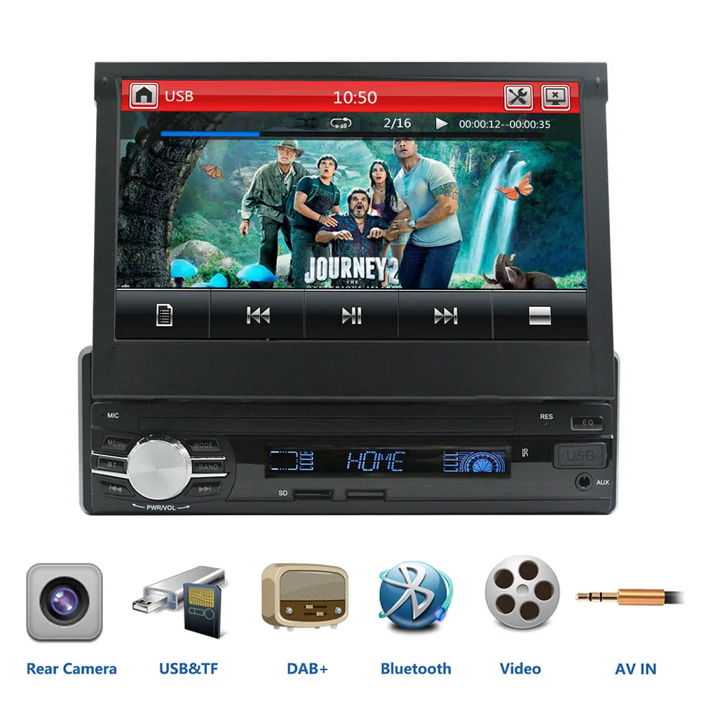 

NEW autoradio dab 7" Capacitive TouchScreen dab auto radio Bluetooth Support Steering Wheel Control/DAB+/AM/FM/RDS/USB/phonelink