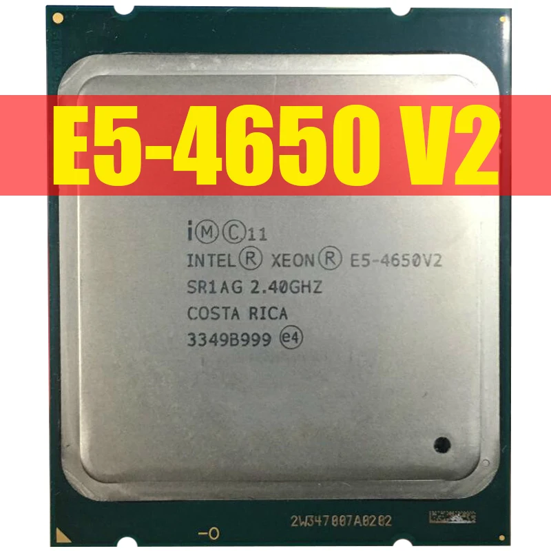 ПК Intel Xeon E5 4650 V2 Процессор 2,8 LGA2011 десять ядер серверный процессор e5-4650 V2 E5-4650V2 Процессор нормальной работы