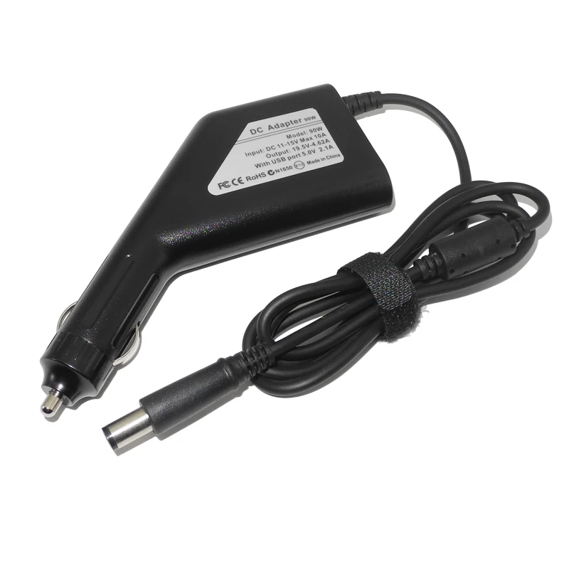 For Dell 19.5V 4.62A 90W Dc Car Charger Adapter Laptop