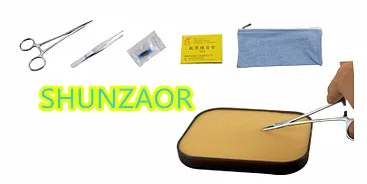 

SHUNZAOR Suture Training Kit -medical skin model Simple range suture kit for beginners 6pcs/set