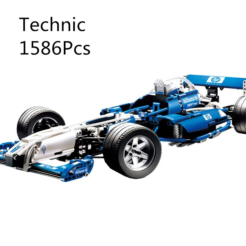 

CX 20022 1586pcs Model building kits Compatible with Lego 8461 F1 Team Racer Building 3D Bricks figure toys for children
