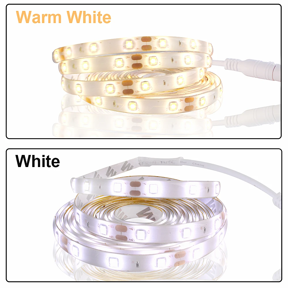 5M LED light Strip Waterproof 2835 Ribbon LED Strip Dimmable Touch Sensor Switch 12V Power Supply For Under Cabinet Kitchen Lamp