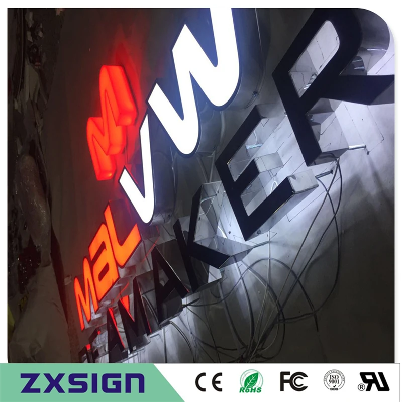 Купить пользовательские наружной рекламы акриловые световые буквы ...