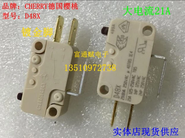 

1PCS Large micro switch D48X high current 21A250V water heater limit switch