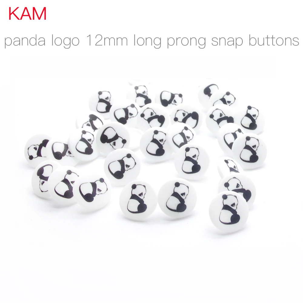 panda 12mm long prong snap buttons kam