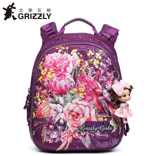 

Russia Style Children School Bags For Girls Waterproof Orthopedic Backpack Cartoon Cat Flower Book Bag Knapsack Mochila Escolar