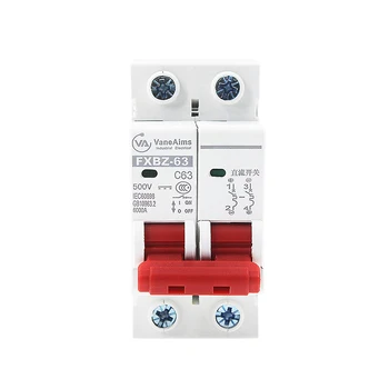 

DC Circuit Breaker DC1000V500V Photovoltaic Circuit Breaker Air Switch Solar DC Open 16A63A Number of poles 2P