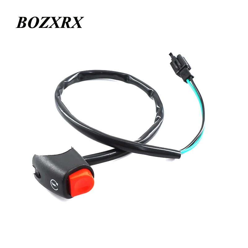 

BOZXRX 7/8" Motorcycle Power Ignition Start Horn Switch Buttons With Bullet Connector For Yamaha Honda Motorbike ATV Dit Bike