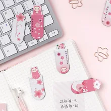 3 шт./упак. милые вишня в цвету магнитные закладки для книг маркер страницы студенческие канцелярские принадлежности для школьных канцелярских товаров подарочные канцелярские товары