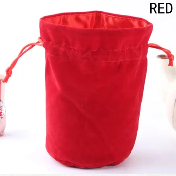 

Velvet Bag Drawstring Pouch Black/Red Jewelry Packing Bags Three Colors Multifunction Drawstring Bag 2 Sizes
