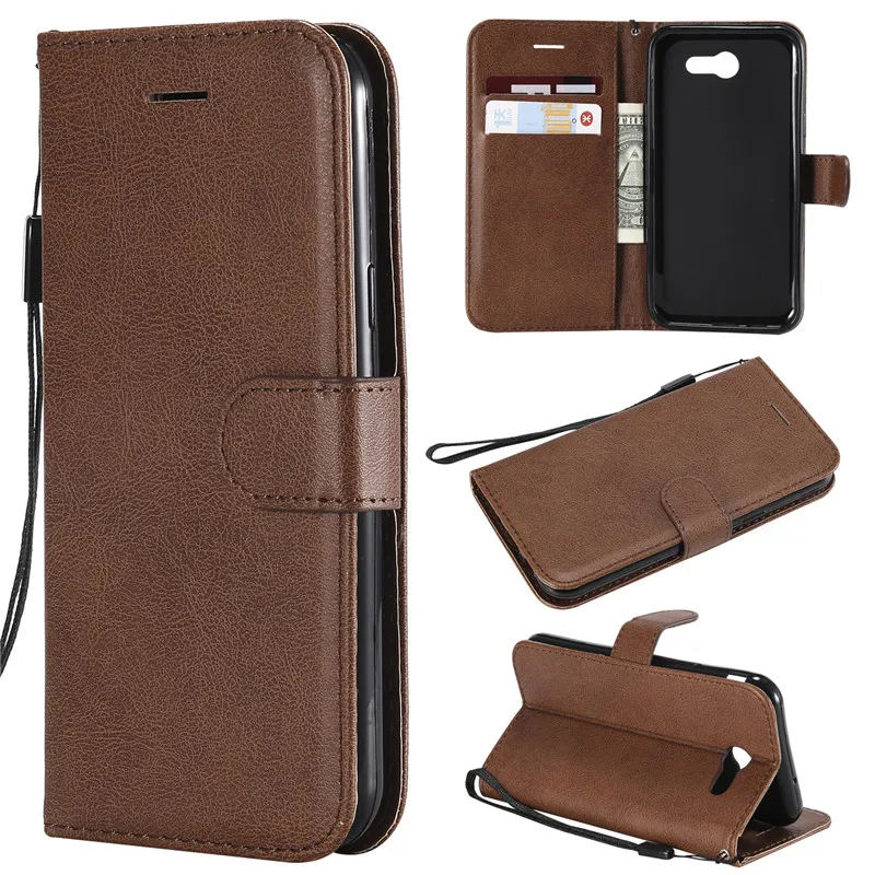 Holster Flip Pure Color Leather Wallet PU Case Cover For Samsung Galaxy J3 J5 J7 2016 2017 J330 J530 J730 J5 J7Prime J510 Case (5)