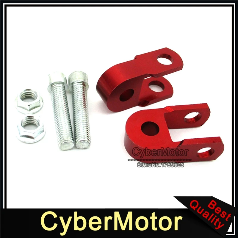 Red Shock Absorber Height Extension Extender Riser Taper For ATV