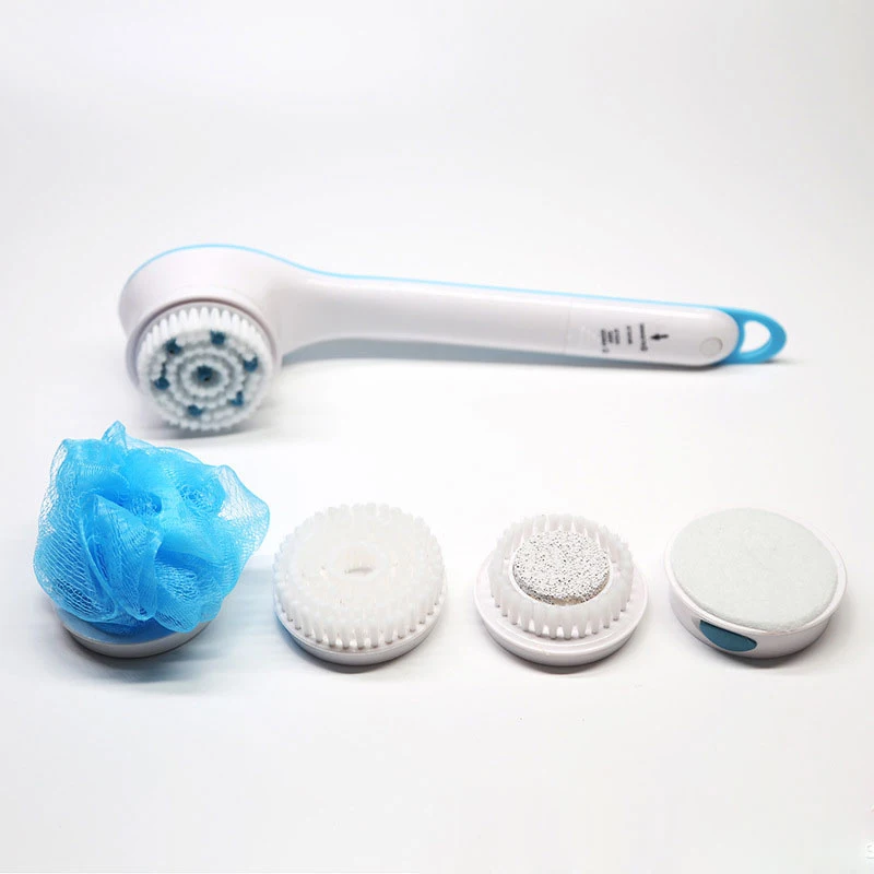 Günstig KONGDY Elektrische Dusche Pinsel 5 in 1 Handheld Spin SPA Massage Reinigung Bad Pinsel Wasserdicht Lange Griff Peeling Spin system