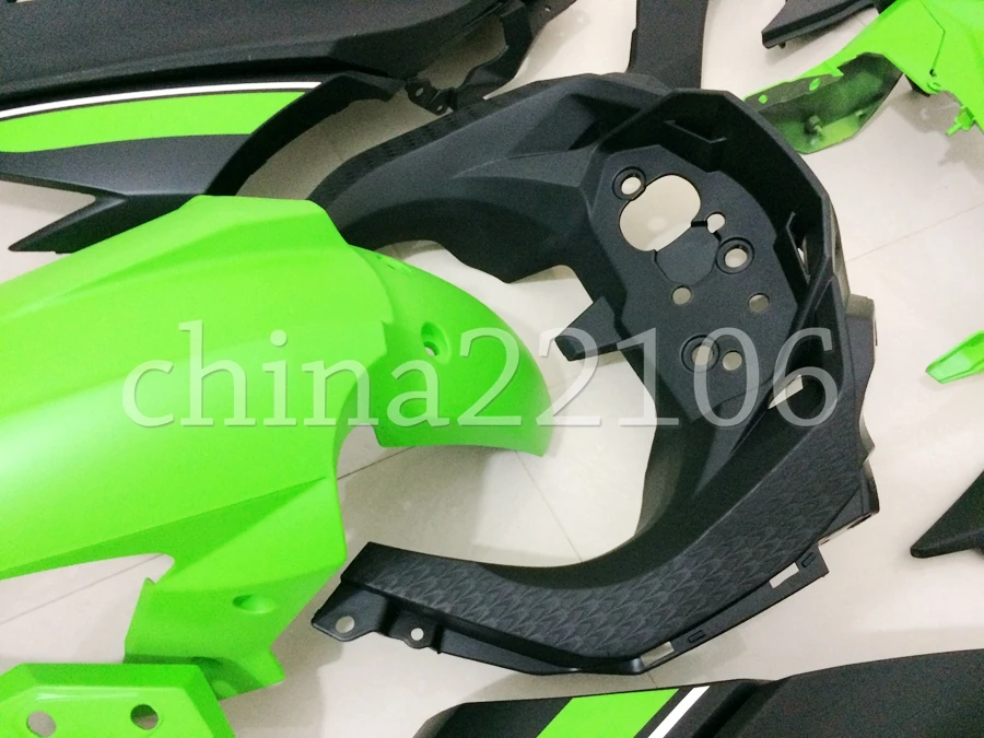 АБС Кузов обтекатель комплект для Kawasaki Ninja300 EX300 2013- 13 14 15 16 17 Обтекатели литья под давлением хороший зеленый черный