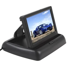 4,3 дюймов 480x272 HD автомобильный монитор Складная Автостоянка заднего вида зеркало поддержка видео PAL/NTSC