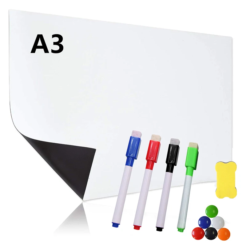 Buy Dry Erase Whiteboard Set Fridge Message Board Memo Pad