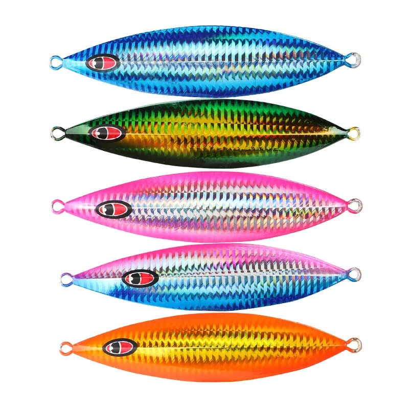 

Deep Sea Fishing Lures Heavy Laser Painted Jigging Bait 150g 200g Slow Jig 2 Pcs/Lot Boat Fishing Baits