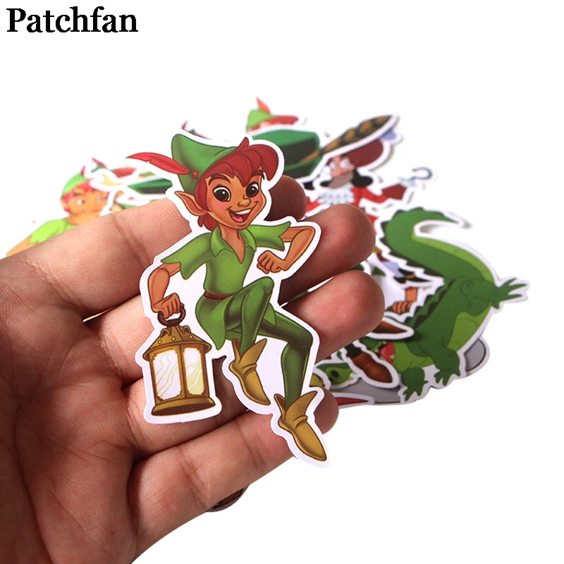 Patchfan 19 шт. Питер Пэн мультфильм забавные наклейки для скрапбукинга DIY ноутбук скейтборд мотоцикл домашние декоративные значки A2012