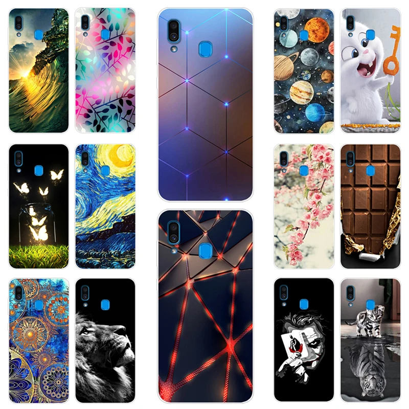 

For Samsung A30 Case 6.4'' Soft TPU silicon Phone Back Cover For Samsung Galaxy A30 A20 Cases Coque Capa 2019 A 30 A305F A305 20