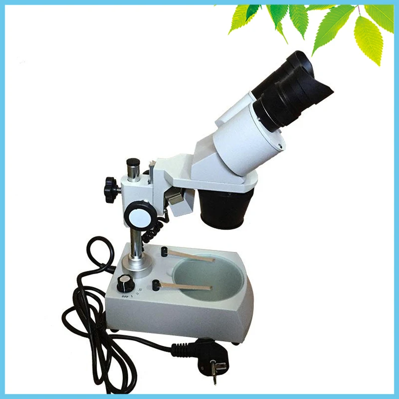 

Mobile Phone Soldering Welding Stereoscopic Binocular Microscope 20X 40X Halogen Lamp Lighted WF10X Eyepiece