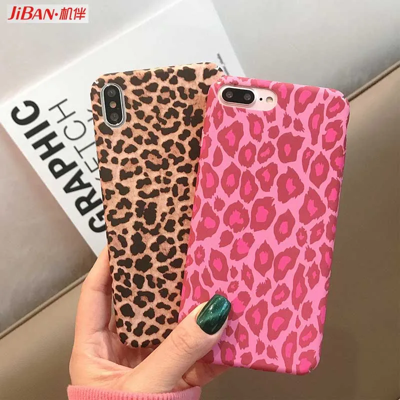 JIBAN Fashion Retro leopard print Phone Case for Apple